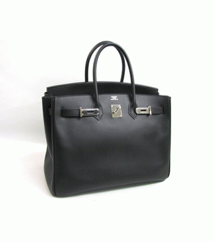 HERMES（エルメス）バーキン35 ﾌﾞﾗｯｸ･N刻･S金具