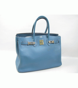 HERMES（エルメス）バーキン35 J刻/SIL/ﾌﾞﾙｰｼﾞｰﾝ