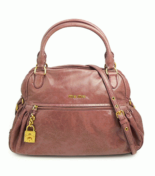 MIUMIU ミュウミュウ 2Wayバッグ レディース ショルダーストラップ付き レザー アンティークピンク RR1424 NAPPA CHARM ANTICO