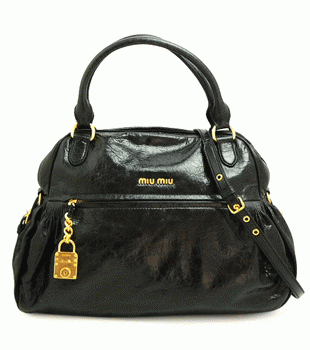 MIUMIU ミュウミュウ 2Wayバッグ レディース ショルダーストラップ付き レザー ブラック RR1424 NAPPA CHARM NERO
