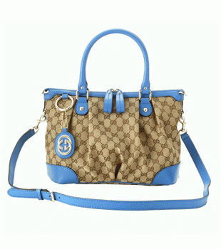 GUCCI/グッチ SUKEY定番キャンバスGG柄Gチャーム付きミディアムトートバッグ 247902 FAFXG 8486