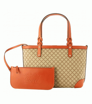 GUCCI/グッチ GUCCI CRAFTディアマンテ柄ポーチ付きスモールトートバッグ 269878 FAGHG 9711