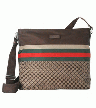 GUCCI/グッチ 2012年春夏ディアマンテナイロンシグネチャーウェブショルダーバッグ 270410 F951N 8636