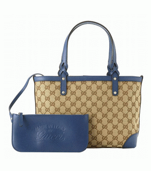 GUCCI/グッチ GUCCI CRAFT定番キャンバスGG柄ポーチ付きスモールトートバッグ 269878 F4CMG 8581