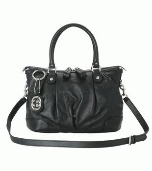 GUCCI/グッチ 2012年春夏SUKEYグッチシマGG柄Gチャーム付きミディアムトートバッグ 247902 AA61G 1000