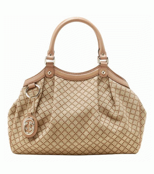 GUCCI/グッチ SUKEYディアマンテ柄Gチャーム付きミディアムトートバッグ 211944 FAGEG 8594