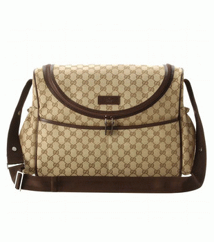 GUCCI/グッチ GUCCI BABY定番キャンバスGG柄ショルダーマザーズバッグ 123326 FTASR 8588