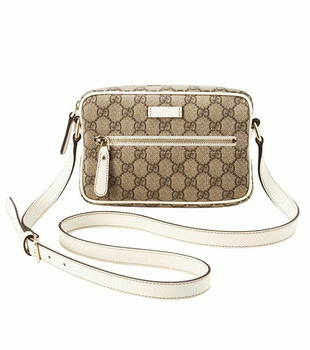 GUCCI/グッチ 2012年春夏JOYコーティングキャンバスGG柄斜め掛けミニショルダーバッグ 201447 FCIEK 9761
