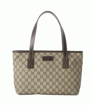 GUCCI/グッチ 2012年春夏TOTE SM ZIP CLOSUREコーティングキャンバスGG柄スモールトートバッグ 211138 FCIER 9643