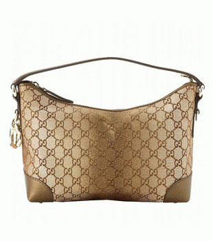 GUCCI/グッチ HEART BITラメ入りキャンバスGG柄ハート＆ハーフホースビットチャーム付きスモールワンショルダーバッグ 269959 F851G 9720