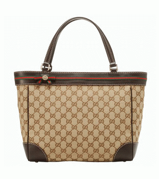 GUCCI/グッチ 2012年春夏MAYFAIR定番キャンバスGG柄ボウディテールミディアムトートバッグ 257061 FFKPG 9791