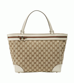 GUCCI/グッチ 2012年春夏MAYFAIR定番キャンバスGG柄ボウディテールミディアムトートバッグ 257061 FFKPG 8420