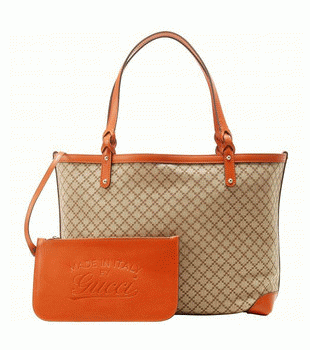 GUCCI/グッチ GUCCI CRAFTディアマンテ柄ポーチ付きミディアムトートバッグ 247209 FAGHG 9711