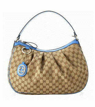 GUCCI/グッチ SUKEY定番キャンバスGG柄Gチャーム付きワンショルダーバッグ 232955 FAFXG 8486