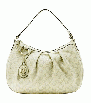 GUCCI/グッチ 2012年春夏グッチシマGG柄Gチャーム付きワンショルダーバッグ 232955 AA61G 9022
