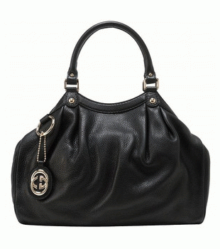 GUCCI/グッチ 2012年春夏SUKEYインターロッキングGチャーム付きミディアムトートバッグ 211944 A7M0G 1000