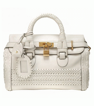 GUCCI/グッチ HANDMADEウーブンウェブディテールミディアムハンドバッグ 263945 ANG6G 8578