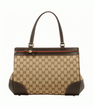 GUCCI/グッチ 2012年春夏MAYFAIR定番キャンバスGG柄ボウディテールミディアムトートバッグ 257063 FFKPG 9791