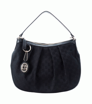 GUCCI/グッチ 2012年春夏SUKEY定番キャンバスGG柄ロゴキーホルダー付きワンショルダーバッグ 232955 FAFXG 1000