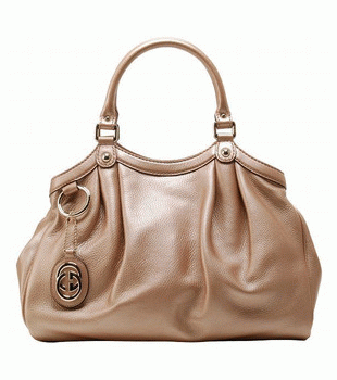 GUCCI/グッチ 2012年春夏SUKEYグッチシマGG柄Gチャーム付きミディアムトートバッグ 211944 AH90G 2729
