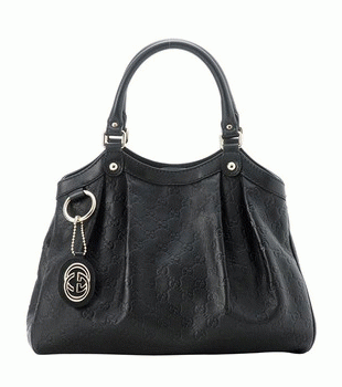 GUCCI/グッチ 2012年春夏SUKEYグッチシマGG柄Gチャーム付きミディアムプリーツバッグ 211944 AA61G 1000