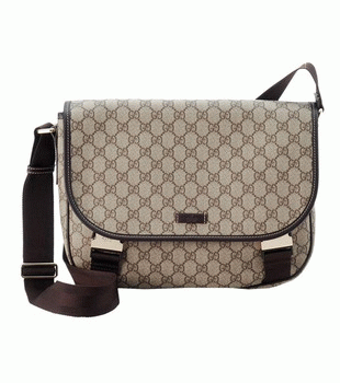 GUCCI/グッチ 2012年春夏定番キャンバスGG柄斜め掛けショルダーバッグ 201732 FCIGX 8588