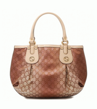 GUCCI/グッチ 2012年春夏新作SCARLETT定番キャンバスGG柄スタッズGディテールミディアムトートバッグ 269953 F854T 8648