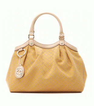 GUCCI/グッチ 2012年春夏新作SUKEYディアマンテ柄Gチャーム付きトートバッグ 211944 F871G 7263