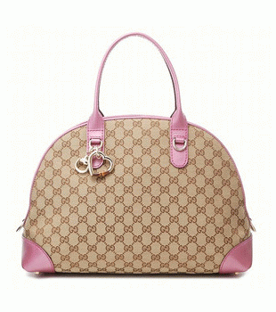 GUCCI/グッチ 2012年春夏新作HEART BITチャーム付きバンブーディテールハンドバッグ 269954 F4C2G 9799