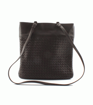 Bottega Veneta/ボッテガ・ヴェネタ  ラムスキン ショルダーバッグ ダークブラウン 233151V00162072