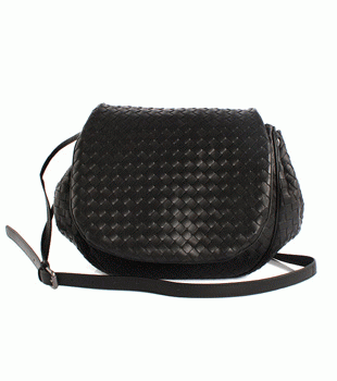 Bottega Veneta/ボッテガ・ヴェネタ  ラムスキン ショルダーバッグ ブラック 245342V00168175