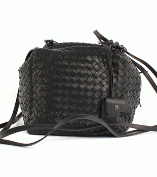 Bottega Veneta/ボッテガ・ヴェネタ  ラムスキン ショルダーバッグ ブラック 255693V00168175