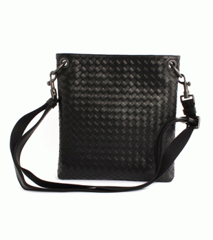Bottega Veneta/ボッテガ・ヴェネタ  カーフレザー ショルダーバッグ ブラック 172736V465C1000