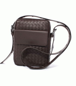 Bottega Veneta/ボッテガ・ヴェネタ  カーフレザー ショルダーバッグ ダークブラウン 163313V46512040
