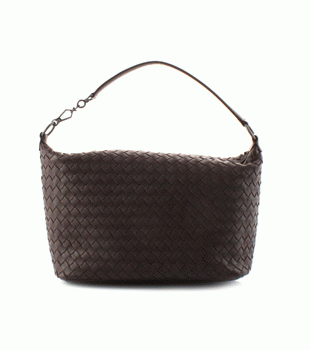 Bottega Veneta/ボッテガ・ヴェネタ  ラムスキン ショルダーバッグ ダークブラウン 239988V00162072