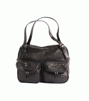 Bottega Veneta/ボッテガ・ヴェネタ  カーフレザー ショルダーバッグ ブラック 248521VN0321000