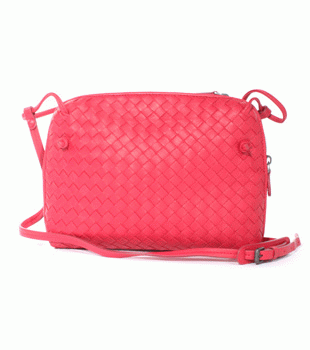 【2010年秋冬モデル】Bottega Veneta/ボッテガ・ヴェネタ  ラムスキン ショルダーバッグ フューシャピンク 245354V00166464