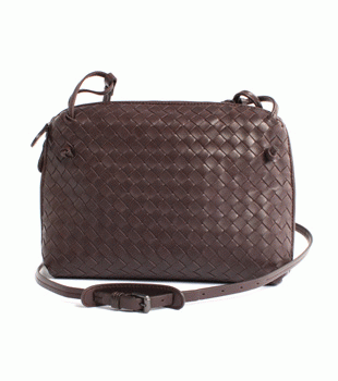 Bottega Veneta/ボッテガ・ヴェネタ  ラムスキン ショルダーバッグ ダークブラウン 245354V00162072