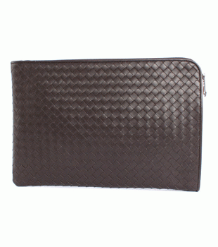Bottega Veneta/ボッテガ・ヴェネタ カーフレザー セカンドバッグ ダークブラウン 224052V46512040