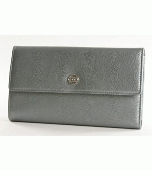 シャネル ココボタン 長財布 シルバー A33922