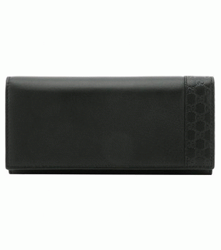 GUCCI/グッチ 2012年春夏MISTRALマイクログッチシマ柄GGロゴトリム2つ折り長財布 256434 A8WQN 1000