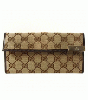 GUCCI/グッチ DICE定番キャンバスGG柄Wホック2つ折り長財布 257012 FAFXG 9643