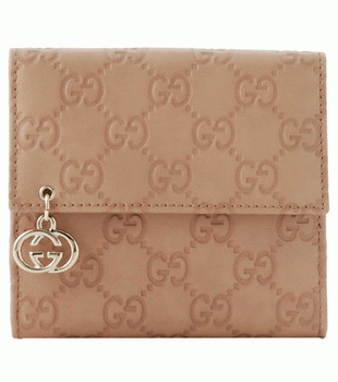 GUCCI/グッチ GG PIERCEグッチシマGG柄Gディテール2つ折り財布 212105 AA61G 2729