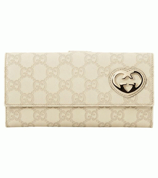 GUCCI/グッチ 2012年春夏LOVELYグッチシマGG柄Wホック2つ折り長財布 245723 AA61G 9022