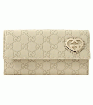 GUCCI/グッチ 2012年春夏LOVELYグッチシマGG柄Gハートディテール2つ折り長財布 251861 AA61G 9022