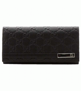 GUCCI/グッチ 2012年春夏MEN BARグッチシマGG柄G刻印バー付き2つ折り長財布 233112 AA61R 1000