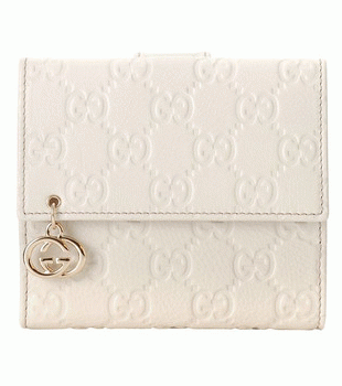 GUCCI/グッチ GG PIERCEグッチシマGG柄GディテールWホックコンパクト折り財布 212105 BEG1G 9022