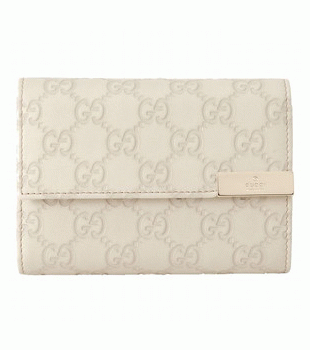 GUCCI/グッチ DICEグッチシマGG柄メタルバー付き3つ折り財布 256935 AA61G 9022