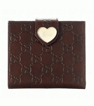 GUCCI/グッチ 2012年春夏HEARTグッチシマGG柄ハートディテール2つ折りコンパクト財布 203549 AA61G 2019