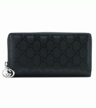 GUCCI/グッチ 2012年春夏新作GG PIERCEコーティングGG柄Gディテールラウンドファスナー長財布 212110 FU49N 1000